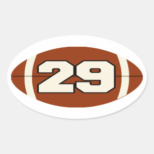 Number 29 Football Sticker