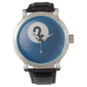 Number 2 Billiards Ball Watch