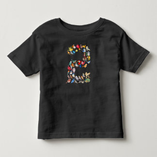 Number 2 Birds Theme 2 Year Old Toddler T-Shirt