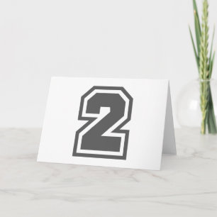 Number 2 card