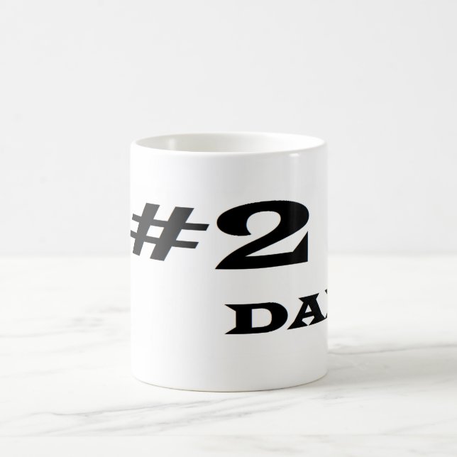 Number 2 Dad Coffee Mug (Center)