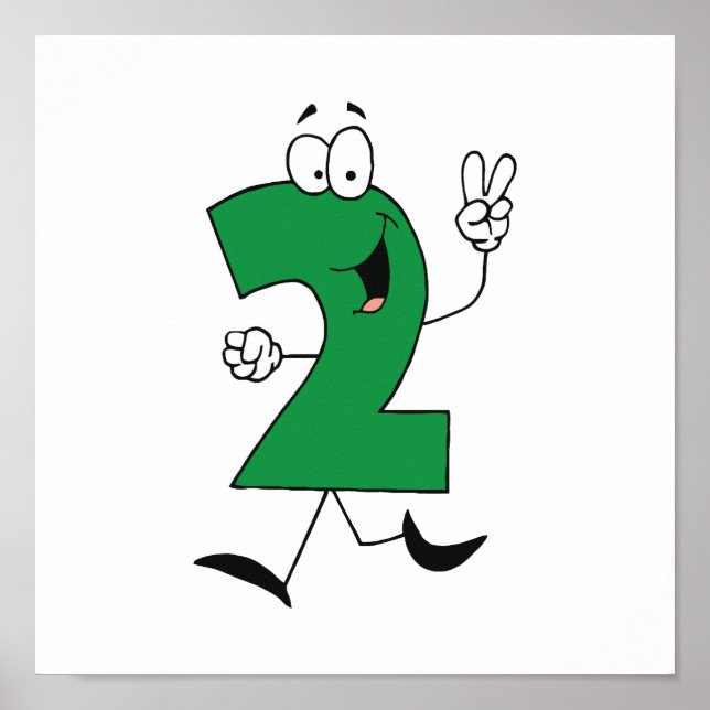 Number 2nd Birthday Tshirts and Gifts Poster (Front)