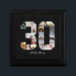 Number 30 Photo Collage Gift Box<br><div class="desc">This customisable product is where photos are arranged to form the shape of a number. It is often used for milestone celebrations like birthdays, anniversaries, or achievements, allowing users to showcase memorable images within a single, eye-catching display. The designs typically offer spaces for various photo sizes and orientations, ensuring a...</div>