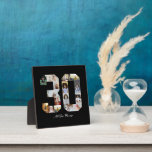 Number 30 Photo Collage Plaque<br><div class="desc">This customisable product is where photos are arranged to form the shape of a number. It is often used for milestone celebrations like birthdays, anniversaries, or achievements, allowing users to showcase memorable images within a single, eye-catching display. The designs typically offer spaces for various photo sizes and orientations, ensuring a...</div>