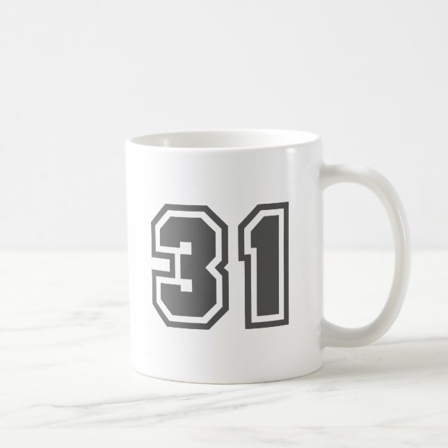 Number 31 coffee mug (Right)