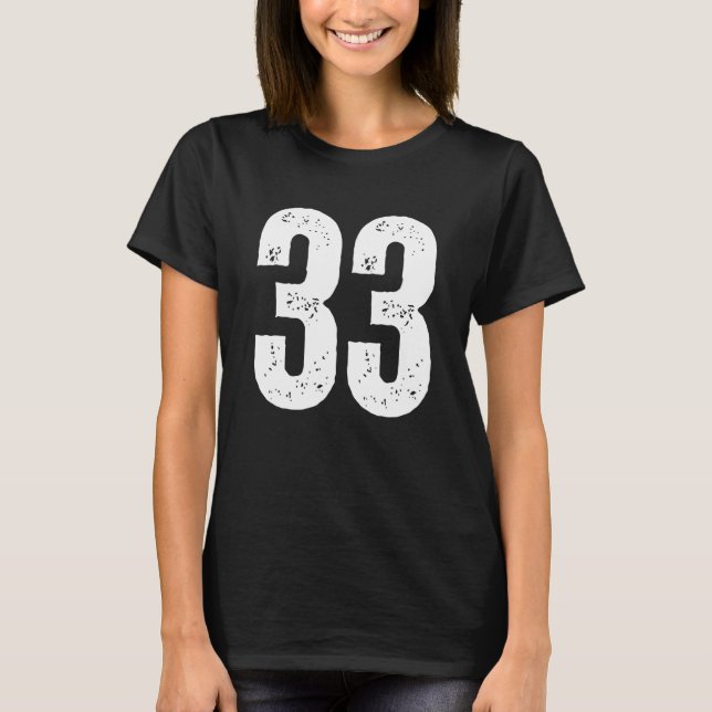Number 33 T-Shirt (Front)