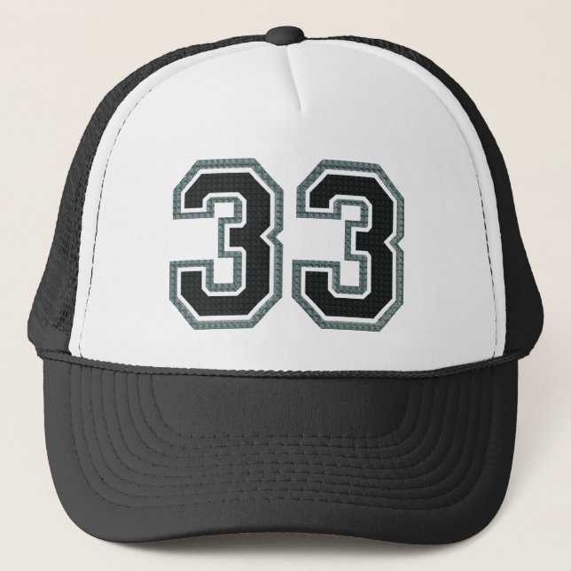 Number 33 trucker hat (Front)