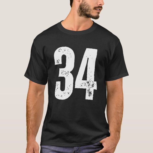 Number 34 T-Shirt (Front)