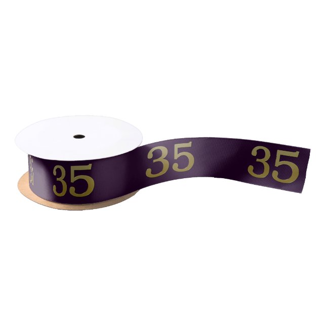 Number 35 Satin Ribbon (Spool)