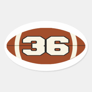 Number 36 Football Sticker