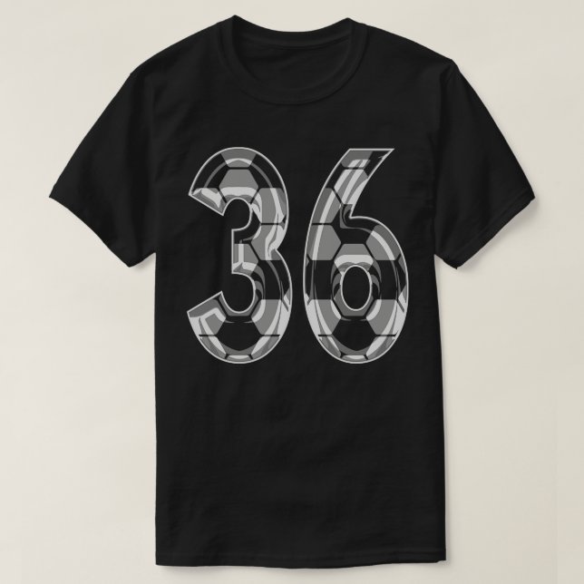 Number 36 Jersey 36 Mum Player Fan T-Shirt (Design Front)