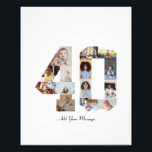 Number 40 Photo Collage<br><div class="desc">This customisable product is where photos are arranged to form the shape of a number. It is often used for milestone celebrations like birthdays, anniversaries, or achievements, allowing users to showcase memorable images within a single, eye-catching display. The designs typically offer spaces for various photo sizes and orientations, ensuring a...</div>