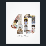 Number 40 Photo Collage<br><div class="desc">This customisable product is where photos are arranged to form the shape of a number. It is often used for milestone celebrations like birthdays, anniversaries, or achievements, allowing users to showcase memorable images within a single, eye-catching display. The designs typically offer spaces for various photo sizes and orientations, ensuring a...</div>