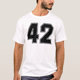 Number 42 front and backside print T-Shirt