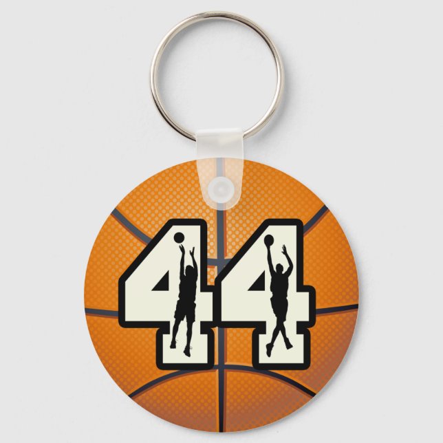 Number 44 Basketball Key Ring (Front)