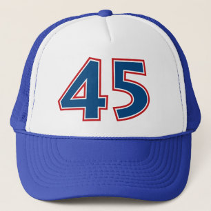 Number 45 trucker hat