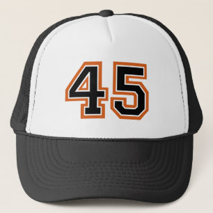 Number 45 trucker hat