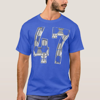Number 47 Jersey 47 Mum Player Fan 1 T-Shirt