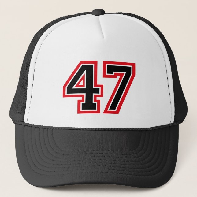 Number 47 trucker hat (Front)