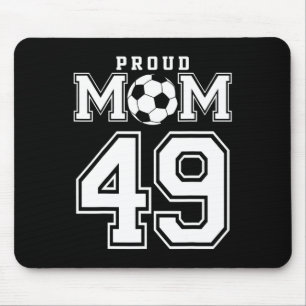 Number 49 Custom Proud Soccer Futbol Mum Personali Mouse Pad