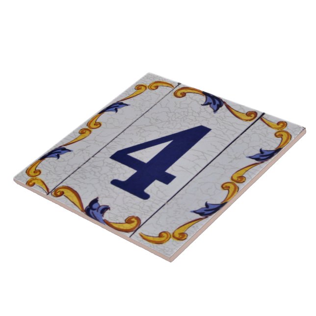 Number 4. ceramic tile (Side)