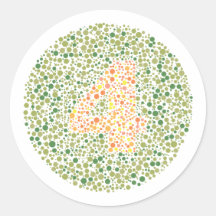 Number 4 Ishihara Test Circle