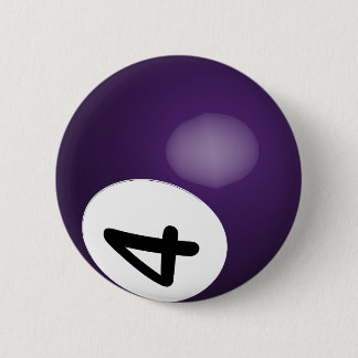 Number 4 Purple Poll Ball Button