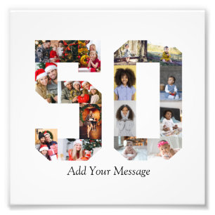 Number 50 Photo Collage