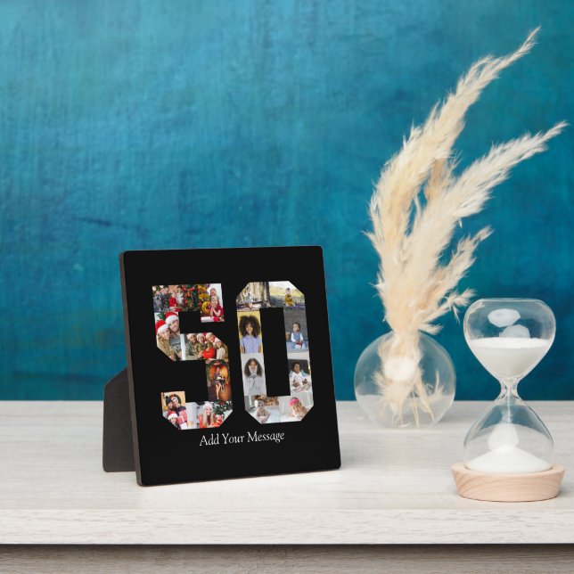 Number 50 Photo Collage Plaque (Insitu)