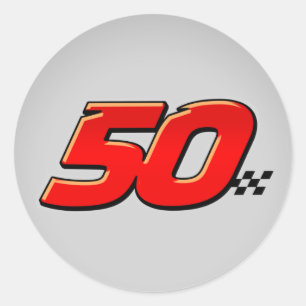 Number 50 - Sticker