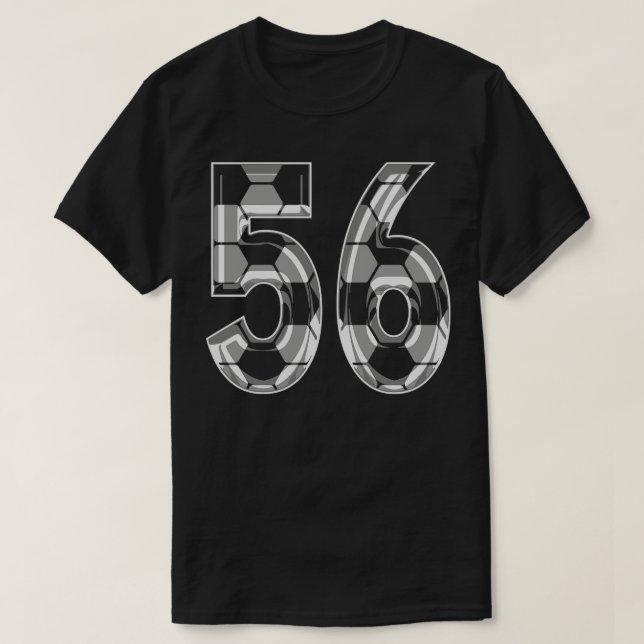 Number 56 Jersey 56 Mum Player Fan T-Shirt (Design Front)