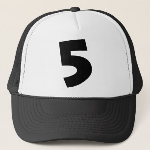Number "5" trucker hat