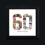 Number 60 Photo Collage Gift Box<br><div class="desc">This customisable product is where photos are arranged to form the shape of a number. It is often used for milestone celebrations like birthdays, anniversaries, or achievements, allowing users to showcase memorable images within a single, eye-catching display. The designs typically offer spaces for various photo sizes and orientations, ensuring a...</div>