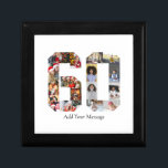 Number 60 Photo Collage Gift Box<br><div class="desc">This customisable product is where photos are arranged to form the shape of a number. It is often used for milestone celebrations like birthdays, anniversaries, or achievements, allowing users to showcase memorable images within a single, eye-catching display. The designs typically offer spaces for various photo sizes and orientations, ensuring a...</div>