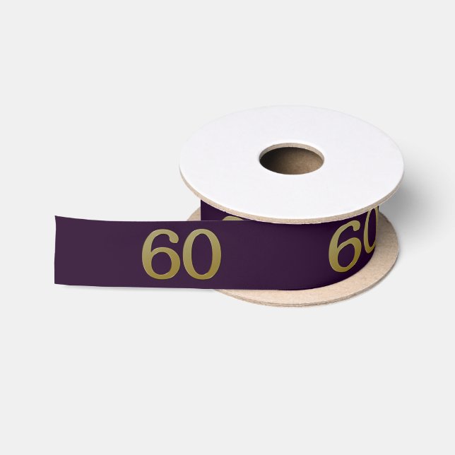 Number 60 Satin Ribbon (Spool)