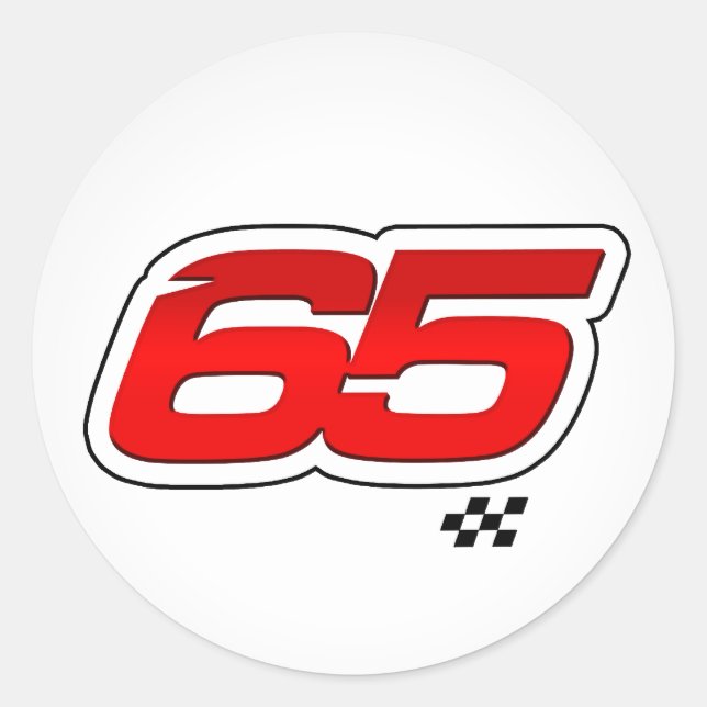 Number 65 - Sticker (Front)