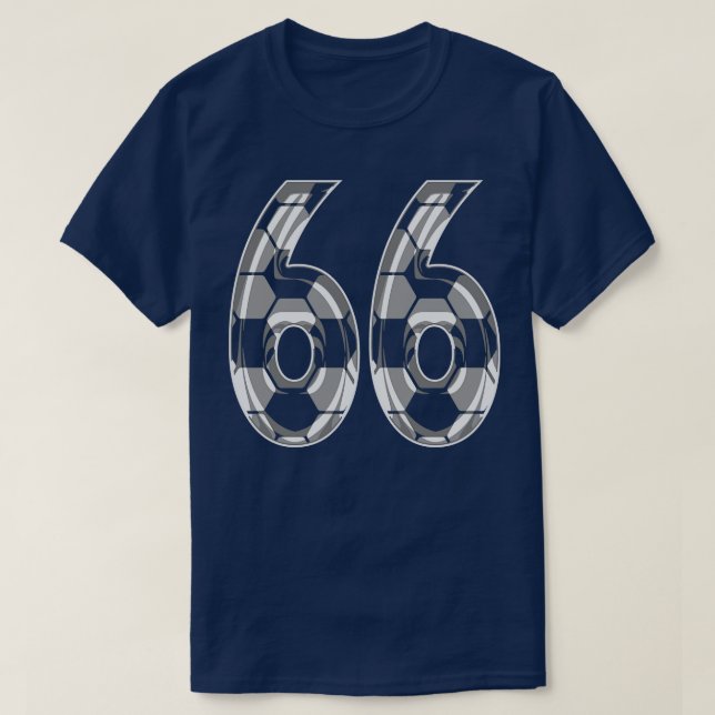 Number 66 Jersey 66 Mum Player Fan T-Shirt (Design Front)