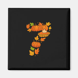 Number 67 Costume Six Seven 6 7 Meme Thanksgiving Magnet