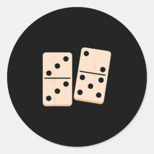 Number 67 Domino Funny Six Seven Meme 6 And 7 Gen Classic Round Sticker