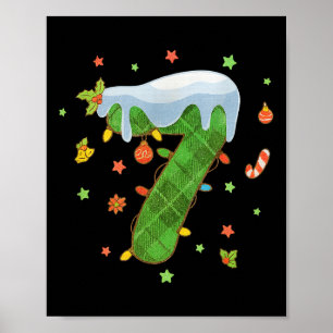 Number 67 Matching Christmas 6 7 Six Seven 6-7 Mem Poster