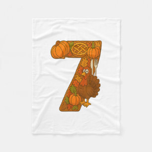 Number 67 Matching Six Seven 6 7 Meme 67 Thanksgiv Fleece Blanket