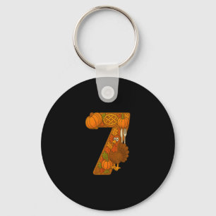 Number 67 Matching Six Seven 6 7 Meme 67 Thanksgiv Key Ring