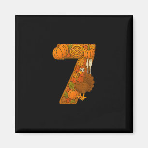 Number 67 Matching Six Seven 6 7 Meme 67 Thanksgiv Magnet