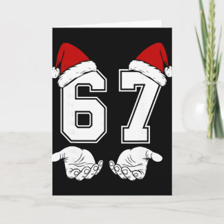 Number 67 Matching Six Seven 6 7 Meme 6 7 Christma Card