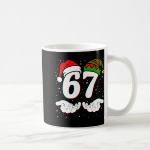 Number 67 Matching Six Seven 6 7 Meme 6-7 Christma Coffee Mug
