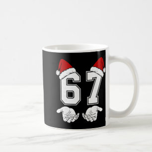 Number 67 Matching Six Seven 6 7 Meme 6 7 Christma Coffee Mug