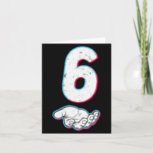 Number 67 Matching Six Seven 6 7 Meme 6 7 Hallowee Card