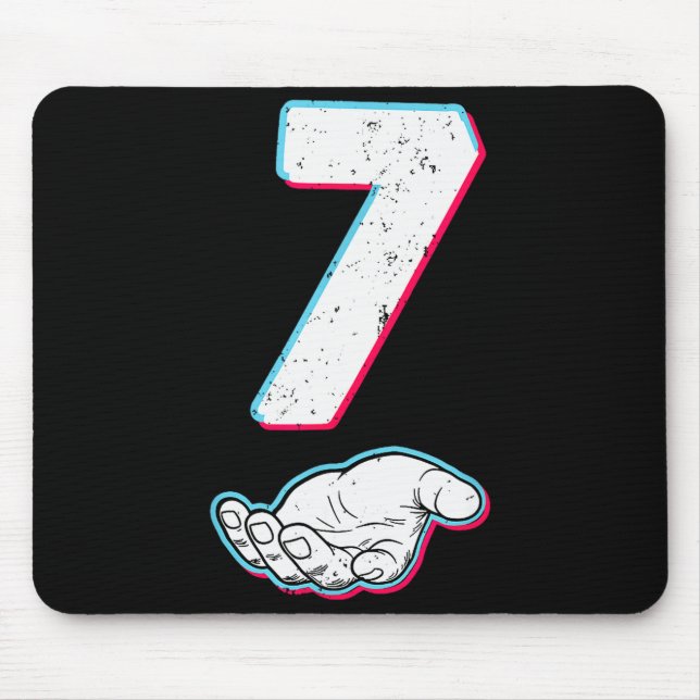 Number 67 Matching Six Seven 6 7 Meme 6 7 Hallowee Mouse Pad (Front)