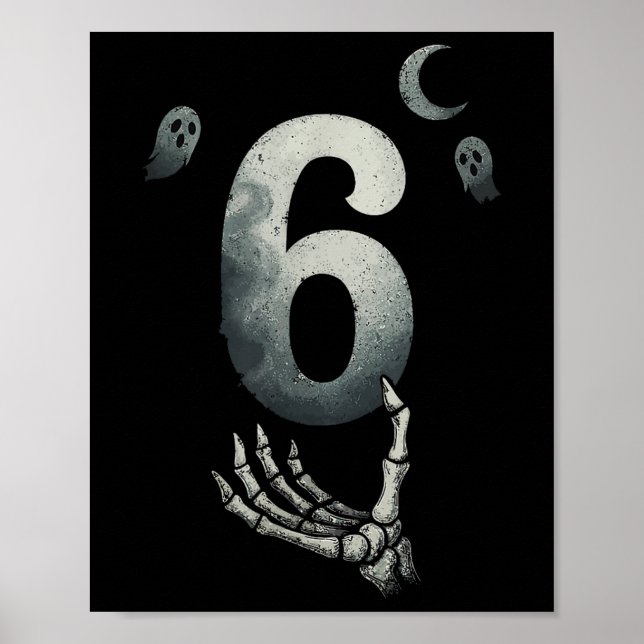 Number 67 Matching Six Seven 6 7 Meme 6 7 Hallowee Poster (Front)