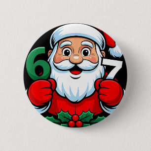 Number 67 Meme Six Seven For Men Women Kids Funny  6 Cm Round Badge